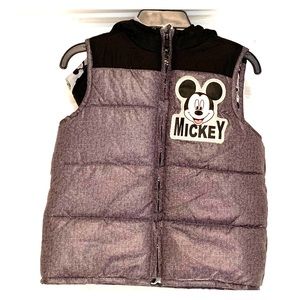 Classic Mickey Puffy Hoodie Vest